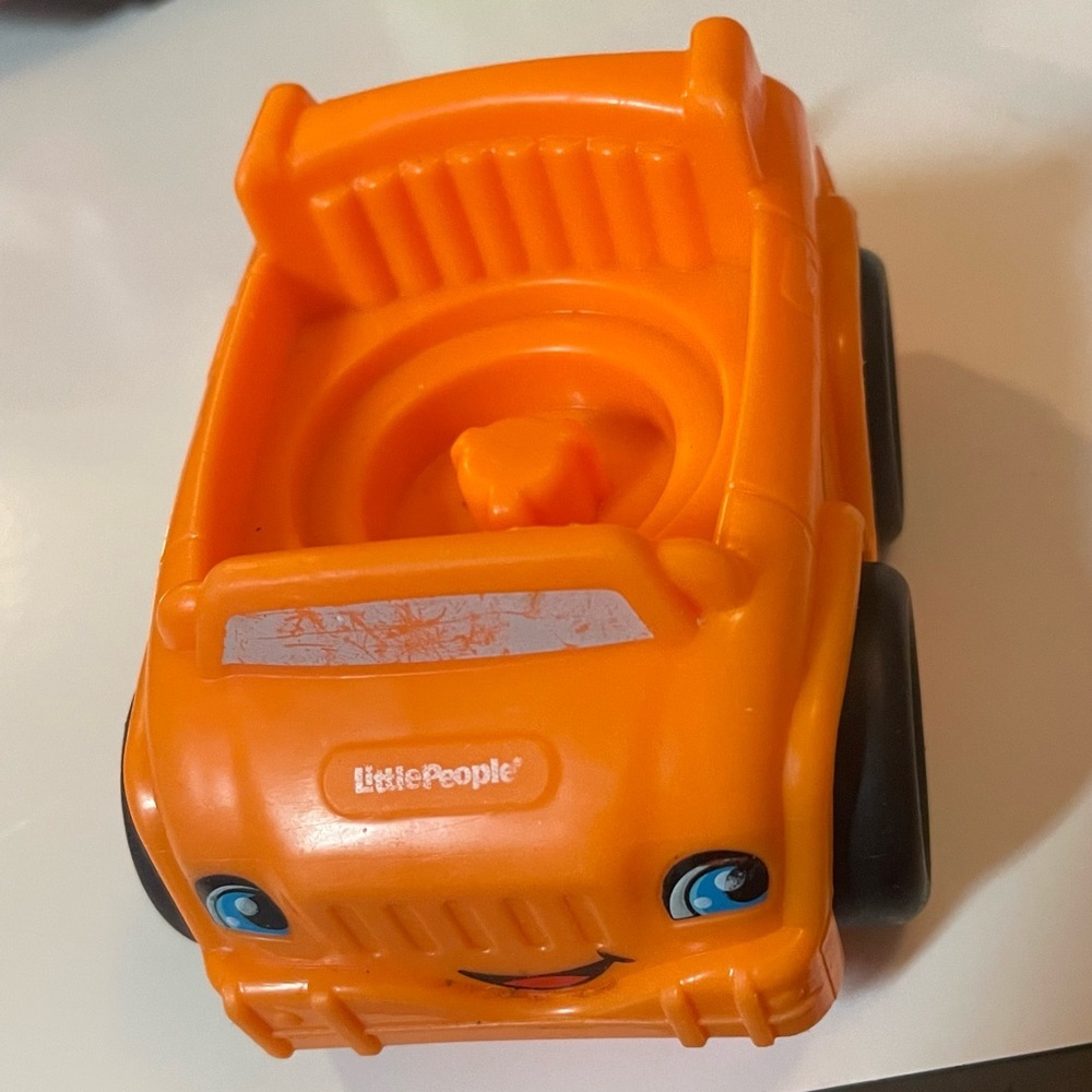Little people fisher price Orange Toy Truck